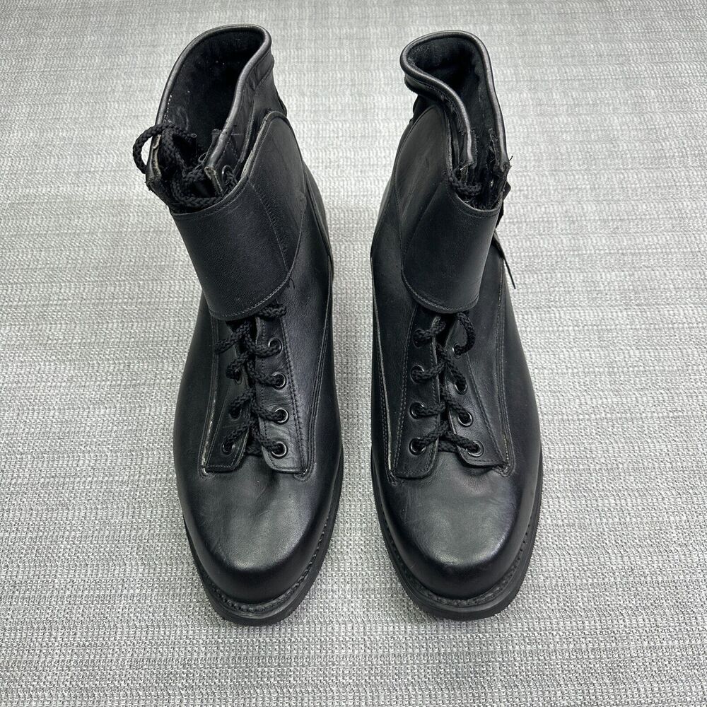 Harley Davidson Boots 10.5 D‎ Willie G Western Black Leather Biker Moto Grunge *